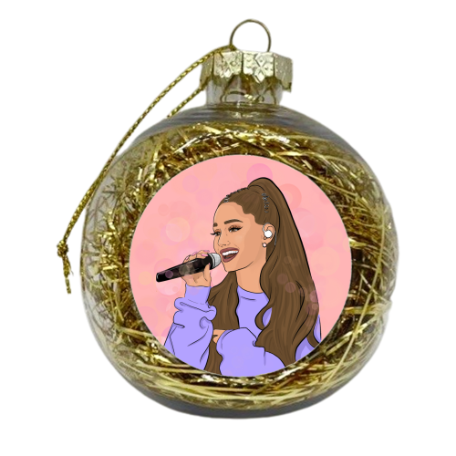 Ariana Grande - xmas bauble by The Queer Store