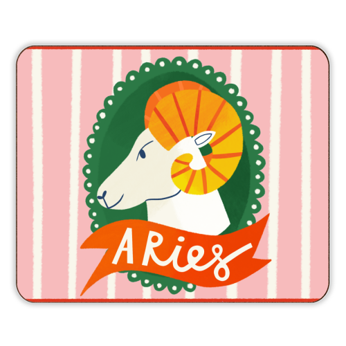 Aries Astrology Star Sign Design - designer placemat by AbiGoLucky