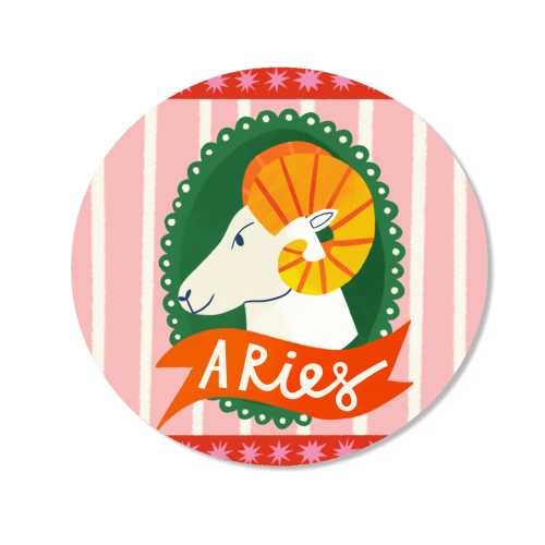 Aries Astrology Star Sign Design - Magnet by AbiGoLucky