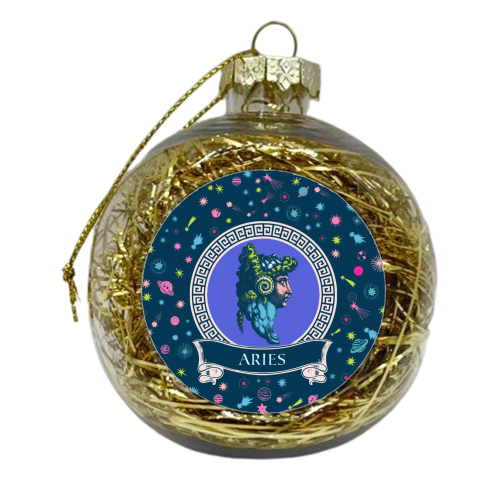 Aries - xmas bauble by Wallace Elizabeth