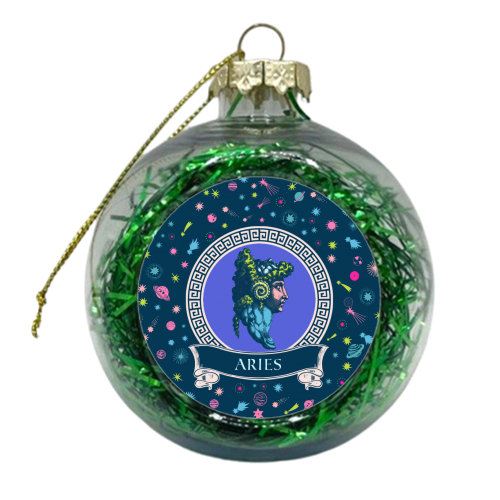 Aries - xmas bauble by Wallace Elizabeth