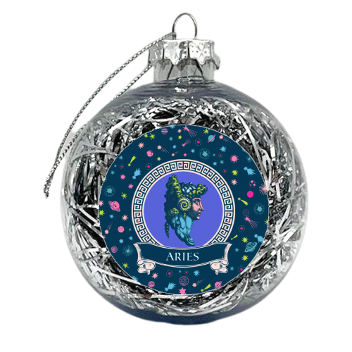 Aries - xmas bauble by Wallace Elizabeth