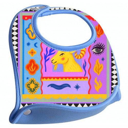 Aries star sign - feeding bib by Wallace Elizabeth
