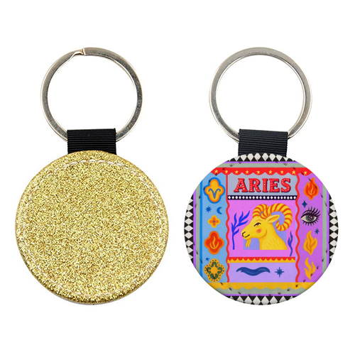Aries star sign - keyring by Wallace Elizabeth