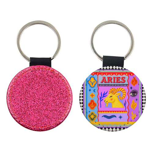 Aries star sign - keyring by Wallace Elizabeth