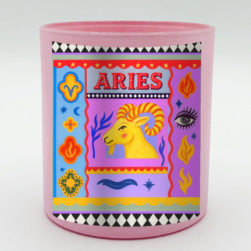 Aries star sign - scented candle by Wallace Elizabeth