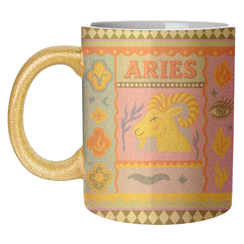 Aries star sign - unique mug by Wallace Elizabeth