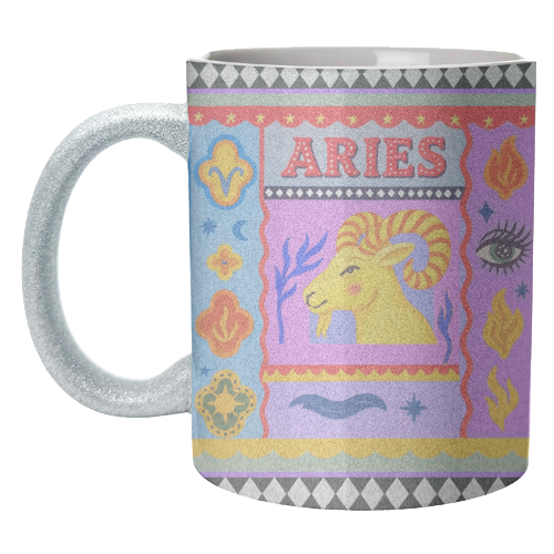 Aries star sign - unique mug by Wallace Elizabeth