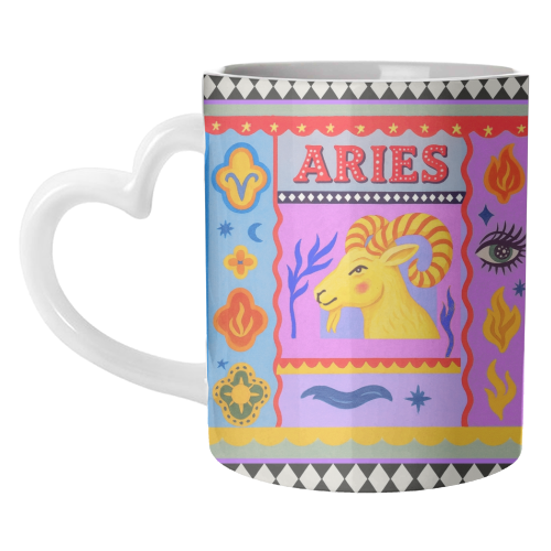 Aries star sign - unique mug by Wallace Elizabeth