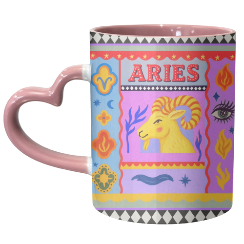 Aries star sign - unique mug by Wallace Elizabeth