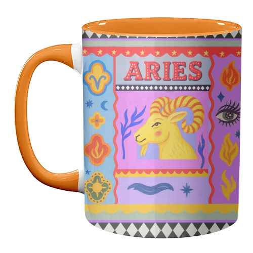 Aries star sign - unique mug by Wallace Elizabeth