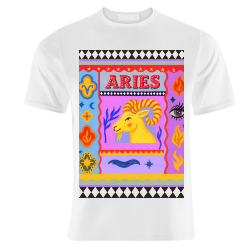 Aries star sign - unique t shirt by Wallace Elizabeth