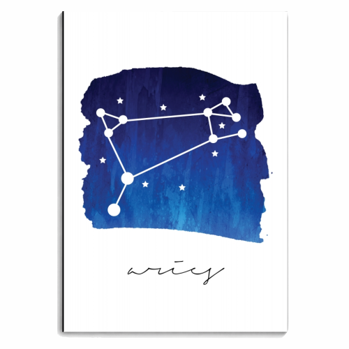 Aries Zodiac Constellation - personalised A4, A5, A6 notebook by Toni Scott