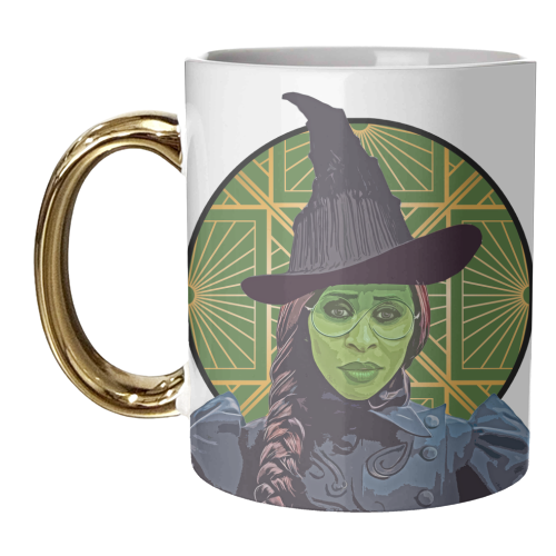 Art Deco Elphaba - unique mug by DOLLY WOLFE