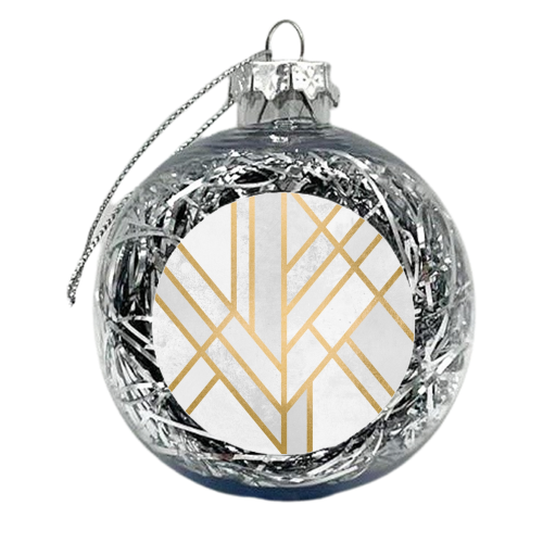 Art Deco Geometry 2 - xmas bauble by Elisabeth Fredriksson