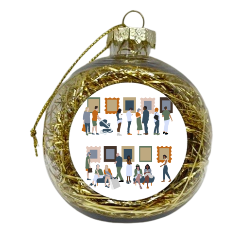 Art Gallery - xmas bauble by Claire Huntley