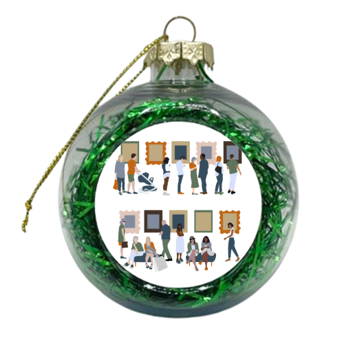 Art Gallery - xmas bauble by Claire Huntley