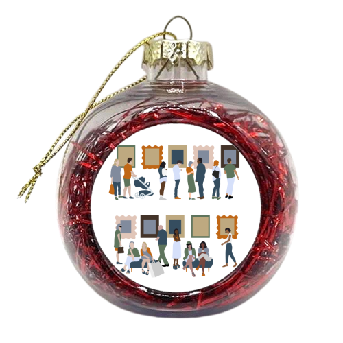 Art Gallery - xmas bauble by Claire Huntley