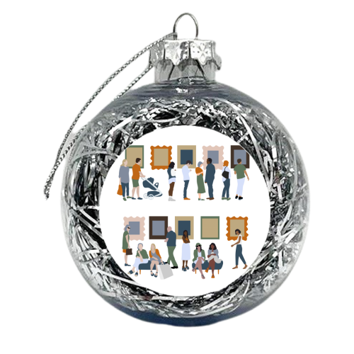 Art Gallery - xmas bauble by Claire Huntley