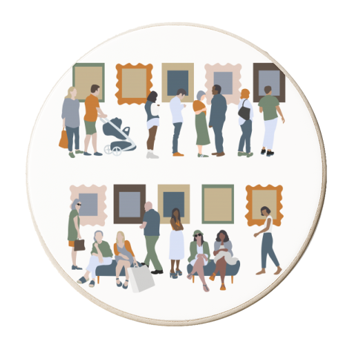 Art Gallery - personalised beer coaster by Claire Huntley