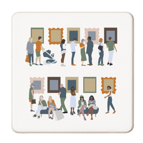 Art Gallery - personalised beer coaster by Claire Huntley