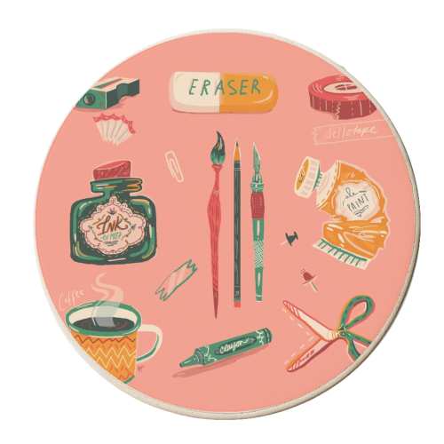 Art Gang - personalised beer coaster by Karl James Mountford