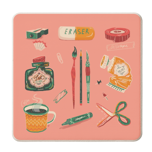 Art Gang - personalised beer coaster by Karl James Mountford