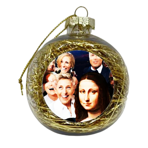 Art of Selfies - xmas bauble by Wallace Elizabeth