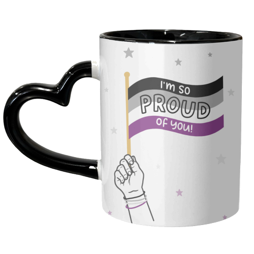 Asexual coming out - unique mug by Loren Grosvenor