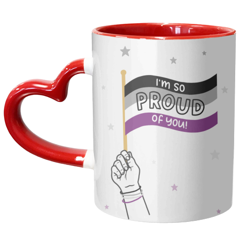 Asexual coming out - unique mug by Loren Grosvenor