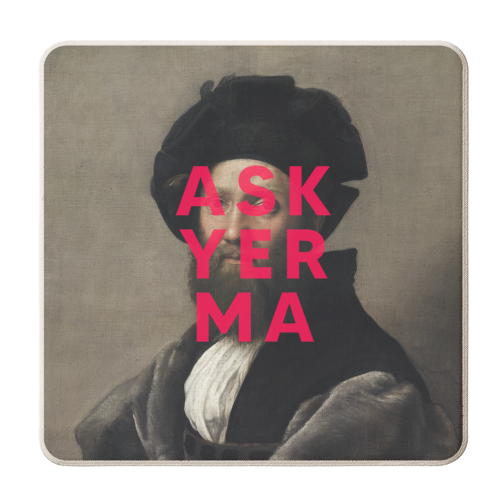 Ask Yer Ma - personalised beer coaster by The 13 Prints