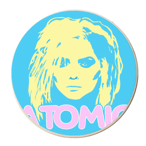 Atomic Blondie - personalised beer coaster by Bite Your Granny
