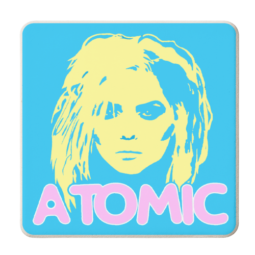 Atomic Blondie - personalised beer coaster by Bite Your Granny
