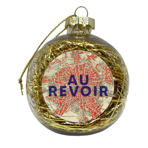 Au Revoir - xmas bauble by The 13 Prints