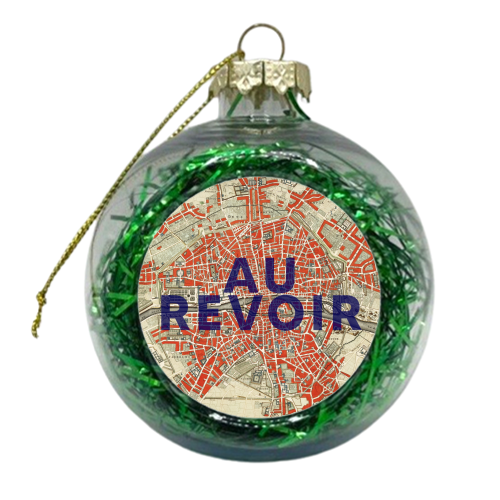 Au Revoir - xmas bauble by The 13 Prints
