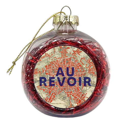 Au Revoir - xmas bauble by The 13 Prints