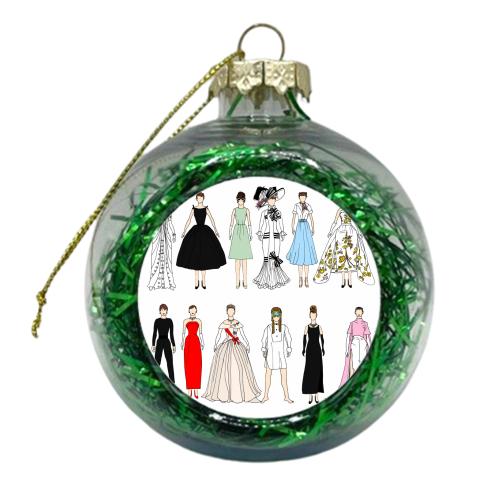 Audrey - xmas bauble by Notsniw Art