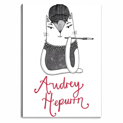 Audrey Hepurrn - personalised A4, A5, A6 notebook by Katie Ruby Miller