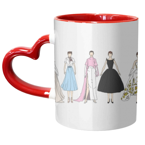 Audrey - unique mug by Notsniw Art