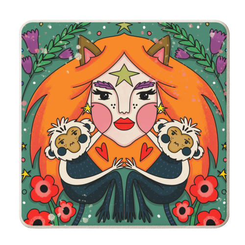 AUGUST'S CHILD - personalised beer coaster by Nichola Cowdery