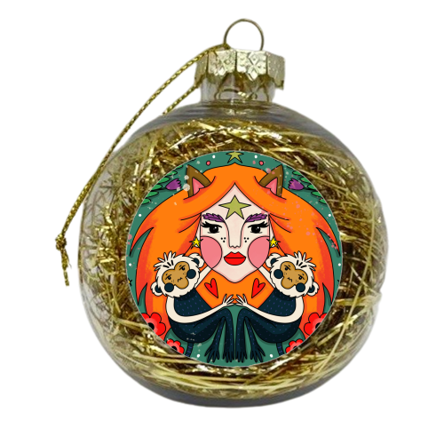 AUGUST'S CHILD - xmas bauble by Nichola Cowdery