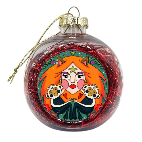 AUGUST'S CHILD - xmas bauble by Nichola Cowdery