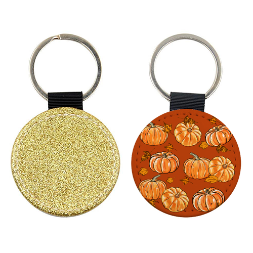 Autumn Pumpkins - keyring by EZbie