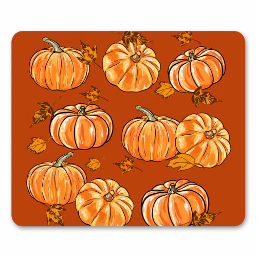 Autumn Pumpkins - mouse mat by EZbie