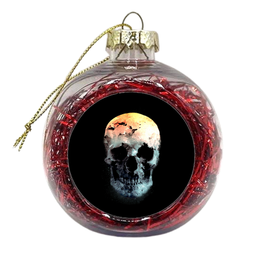 Autumn Skull - xmas bauble by Danny Villarreal