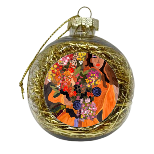 Autumnal Spring - xmas bauble by Ana Clerici
