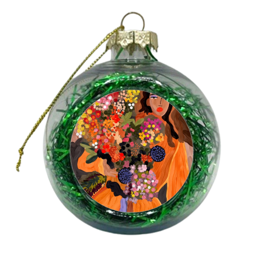 Autumnal Spring - xmas bauble by Ana Clerici