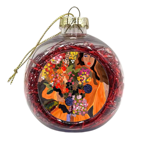 Autumnal Spring - xmas bauble by Ana Clerici