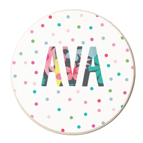 Ava - personalised beer coaster by The Boy and the Bear