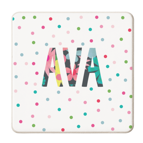 Ava - personalised beer coaster by The Boy and the Bear